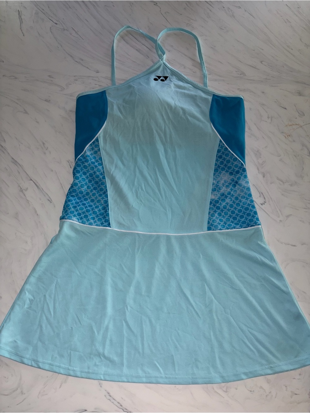 Yonex Tennis Dress very cool Cooling Fabric NWT M french open 2007 new aqua blue